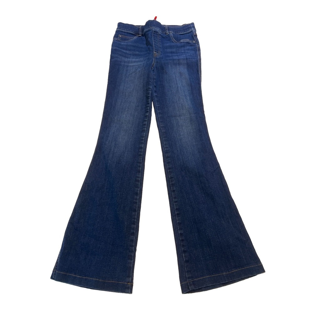 SPANX 20327T Flare in Midnight Shade Pull-on Stretch Denim Jeans Medium